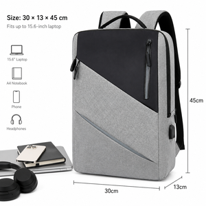 Nova Mochila de Designer para Escritório e Notebook, Mochila para Notebook de Nylon Preto com Logotipo Personalizado, Antifurto, Bolsas Escolares Personalizadas para Notebook - Product Image 3