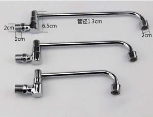 <strong>Commercial</strong> Grade Swivel Kitchen <strong>Faucet</strong> 1/2 Zinc Alloy Semi Automatic Loaded <strong>Sprayer</strong> Tap for Restaurant Chef Stations - Product Image 6