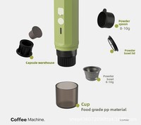 Machine à café compacte automatique électrique Aikelong, style capsule, réservoir d'eau ABS de 65 ml, pompe de 15 bars, pour le bureau, la maison, les voyages