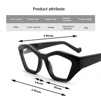 Lunettes en acétate personnalisées de haute qualité, style rétro haut de gamme, élégantes et tendance, avec miroir plat multi-facettes pour petits visages