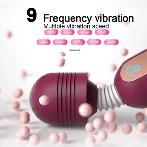 9 Geschwindigkeiten Zahnstab Massagestift AV-Vibrator weiblicher Masturbator sexy Klitoris-Vibrator Sexspielzeug für Frauen