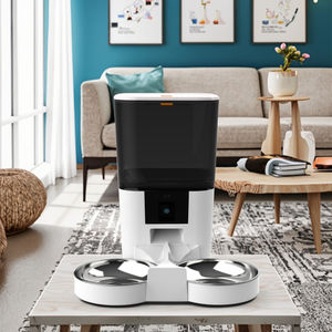 OEM oto Pet besleyici kase akıllı Pet gıda dağıtıcı kediler ve köpekler için ayarlanabilir ve dayanıklı plastik toptan fiyat - Product Image 5