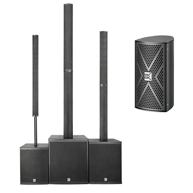 Wholesale Custom 8*3 Inch PA System Meeting Room Indoor Outdoor Portable Column Active Speaker
