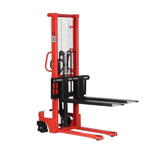 manual hand pallet stacker hydraulic lifter straddle reach lift truck forklift jack electric semi fully automatic 1000kg robot