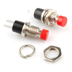 Small 7mm 2 Pins SPST OFF-(ON) 1A 250V AC Normal Open Momentary Mini Push <b>Button</b> Switch - Product Image 5