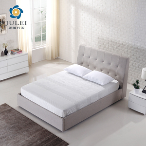 Phong Cách Châu Âu Bọc Vải Gas Lift Lưu Trữ Bọc Giường Hiện Đại Khung Cơ Sở Với Đầu Giường - Product Image 4