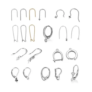 925 Sterling SILVER Ear Wires Earring,solid Pure Silver French Spring Hook  Earwires ,earring Wires for Jewelry Making Supplies Wholesale 