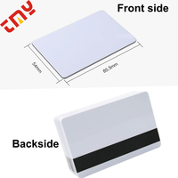 Cartes en plastique intelligentes vierges faites sur commande de PVC de Cr80 30Mil Rfid avec la bande magnétique de 1/2 "Hico pour le crédit/cadeau/insigne d'identification de photo/adhésion