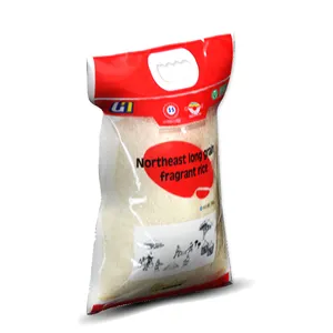 Empty Recyclable Best Price Superior Quality Food Grade Packaging 5kg 10kg 25 Kg 50kg Rice package Bag With Zipper