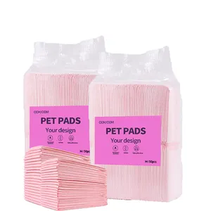 Custom Logo OEM/ODM Wholesale S M L XL Color White Pink Blue Super Absorbent Pet Leak Proof Pads