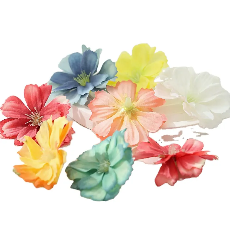 Artificial flowers Multicolor wedding accessories DIY accessories Hairpin hat accessories