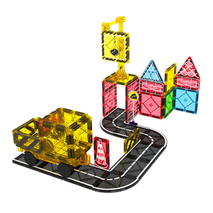 Bloques de construcción magnéticos 3D, azulejos magnéticos, 49 Uds., juego de juguetes STEM para niños, bloques de construcción, regalos de aprendizaje para 3 + - Product Image 5