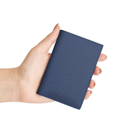 Portefeuille à cartes pliable pour permis de conduire, étui pour carte d'identité, organisateur en cuir bleu marine, plusieurs fentes pour hommes et femmes