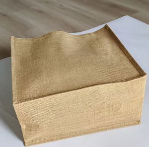 Natural Organic Cotton Handles Rope <b>Jute</b> Tote <b>Bag</b> Customizable Heavy Duty Eco-Friendly Stylish Plain for Stores - Product Image 4