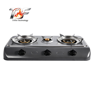 Fornello a <span class=keywords><strong>Gas</strong></span> Trifire Hot Sell Africa SS a <span class=keywords><strong>3</strong></span> Fuochi, Piano Cottura a <span class=keywords><strong>Gas</strong></span> in Acciaio Inossidabile, Elettrodomestico da Cucina per la Casa - Product Image 2