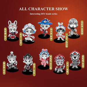 Cadena de cuentas DIY de plata de ley S925 estilo Guochao de gran venta con figura de danza Yingge - Cuentas sueltas encantadoras estilo chino <span class=keywords><strong>Wu</strong></span> Song - Product Image 4