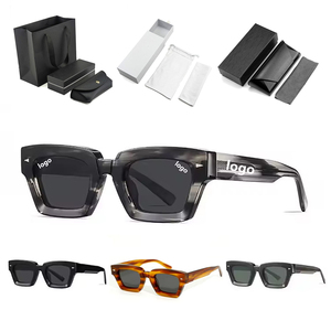 แว่นกันแดดทรงเหลี่ยมสไตล์เรโทรวินเทจ ปี <span class=keywords><strong>2026</strong></span> จากไท่โจว สำหรับผู้ชายและผู้หญิง รับผลิตแบบ OEM พร้อมโลโก้ กรอบอะซิเตท โพลาไรซ์ - Product Image 1