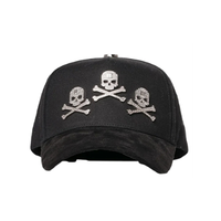 Casquette de baseball incurvée brodée en tissu suédé PVC 6 panneaux réglable, style hip-hop tendance, collection 2026, lettres, toutes saisons