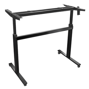 CHARMOUNT Cadre de bureau assis-debout moderne et compact à hauteur réglable avec vérin à gaz en acier inoxydable (670-1080mm) CT-MLD-1NA Comp - Product Image 1
