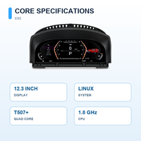 Afficheur numérique LCD Linux 12,3 pouces pour BMW Série 7 E65 E66 2005 - 2009