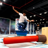 Parc d'aventure intérieur thématique personnalisé de 3000 m² et solution clé en main FEC avec trampoline, parcours de cordes et montagnes russes aériennes par Cheer Amusement