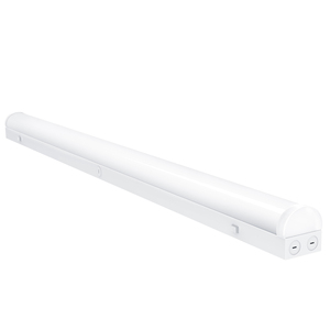 Luminaria LED lineal tipo listón para techo, ajustable, 8 pies, 5 CCT, 140 lm/W, 2700/3500/4000/5000/5700K, para almacenes y tiendas, de American Warehouse - Product Image 1
