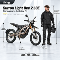 Surron 2026 Light Bee 2 Vélo électrique tout-terrain homologué pour la route L3E 65 kg 90 km/h Neuf en stock