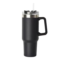 2024 nouvelle tasse thermos vente chaude 40OZ paille portable 40oz tasse de voiture d'isolation froide