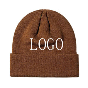Низкая цена оптовая продажа 2025 Лидер продаж высокое качество настраиваемый персонализированный частный логотип модные вязаные шапки для мужчин и женщин - Product Image 1