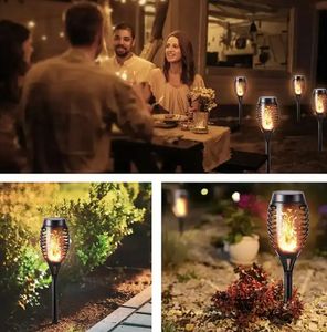 Năng lượng mặt trời ngọn lửa ánh sáng LED bãi cỏ sàn vườn chèn ánh sáng ngoài trời COURTYARD <span class=keywords><strong>Torch</strong></span> ánh sáng - Product Image 4