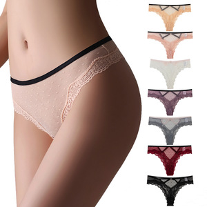 Culotte string sexy <span class=keywords><strong>en</strong></span> dentelle, lingerie évidée, sous-vêtements sexy, culotte push-up pour femme, lingerie transfrontalière - Product Image 2