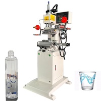 Nouvelle machine semi-automatique d'impression numérique et de marquage à chaud pour bouteilles en verre, plastique et métal, et gobelets en papier courbés