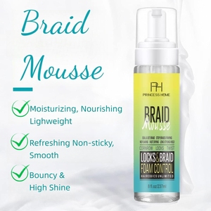 <span class=keywords><strong>Mousse</strong></span> coiffante végétalienne naturelle 237 ml à l'huile d'<span class=keywords><strong>olive</strong></span> pour tresses, torsades et locs, marque distributeur, pour cheveux bouclés - Product Image 3