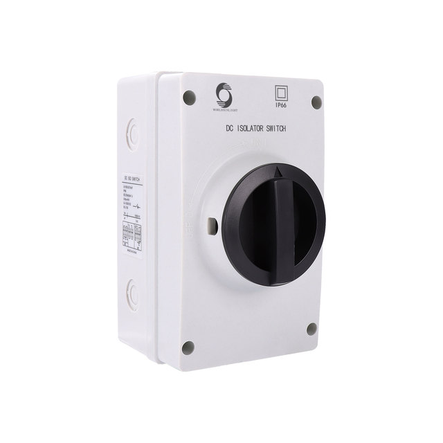 Worldsunlight CE WSISO-100 Solar Power Outdoor IP66 1500VDC 1000VDC 32A 63A 80A 100A Isolating Disconnect PV Dc Isolator Switch
