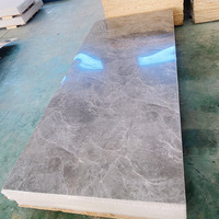 Feuille de plastique imperméable 4x8, feuille de matériau UV, feuille de PVC marbrée pour la décoration murale