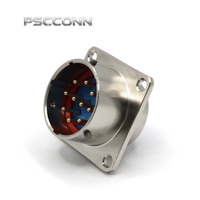 Connecteur électrique circulaire industriel PSCCONN série FQN (FQN12, FQN14, FQN24, FQN30) à 2, 4, 9, 14, 26, 32 broches, fiche et prise aviation
