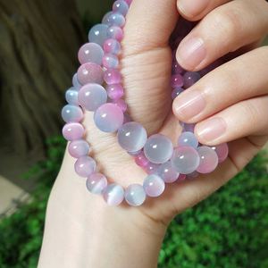 Pulsera de Piedra Natural con Cuentas de Vidrio Coloridas, Joyería de Meditación, Servicio Profesional OEM ODM, Logotipo Grabado - Product Image 3