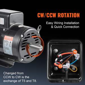 DB 7.5HP Electric <b>Motor</b> 230V 31.6A 3450RPM 184T Frame Air Compressor with CW/CCW Rotate <b>Hydraulic</b> <b>Motors</b> Product Category - Product Image 4
