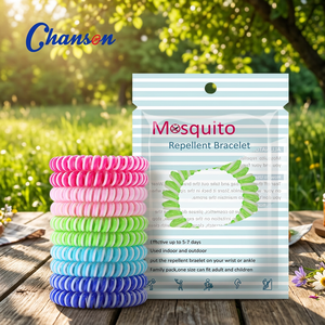 Pulseras Repelentes de Mosquitos, Ecológicas, Libres de BPA, de EVA Sólido, con Aceites Esenciales Vegetales, Protección de 7 Días - Product Image 1