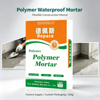 Mortier imperméabilisant modifié aux polymères, bonne résistance à la liaison, matériau anti-fuite à base de ciment pour les travaux de rénovation des murs extérieurs