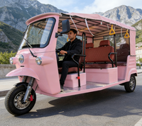 Tricycle électrique certifié EEC pour 6 passagers, auto-rickshaw électrique, batterie LiPO4 72V 250Ah, vitesse maximale de 45 km/h