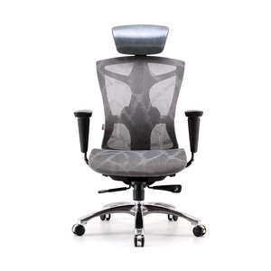 Silla de Oficina Ergonómica de Respaldo Alto para Conferencias, Diseño Moderno, Altura Ajustable, con Reposacabezas y Tela de Malla - Product Image 3