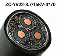 Kabel MV Berpelindung Tahan Api ZC-YJV22-8.7/15kV 3*70ee