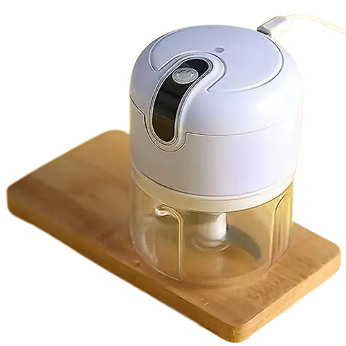 Penjualan terlaris pencincang makanan elektrik Mini Blender pemotong putar untuk cincang jahe bawang putih labu
