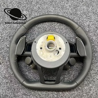 Volant de luxe chauffant à 4 branches en cuir semi-perforé sur mesure pour modèles Audi A4 A5 A6 A7 A3 S3 S4 B9