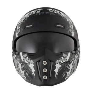 2024 Best Selling High Quality Open Full Face Helmet Off Road Racing Personality Safety Motorcycle Helmets