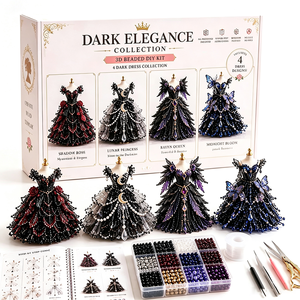 Kit de Manualidades con Cuentas de Animales en 3D, Kit de Perlas para Hacer Vestidos, Regalo Creativo para Niñas y Adolescentes - Product Image 4