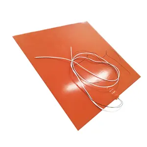 customized flexible silicone rubber pad resistance heater for heating heated mat
