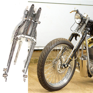 Cổ điển màu đen và mạ crôm <span class=keywords><strong>Springer</strong></span> forks cho Bobber Chopper - Product Image 6