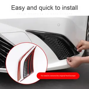 Rejilla deportiva delantera para 18-23 para Lexus ES200 ES300H ES250, salida de aire lateral, parachoques delantero y trasero, accesorio para coche - Product Image 4